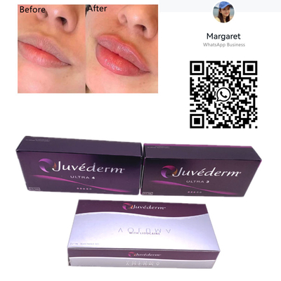 La croix cutanée d'aiguilles de seringue du remplisseur 2x1ml de Juvederm a lié l'injection de lèvre de gel