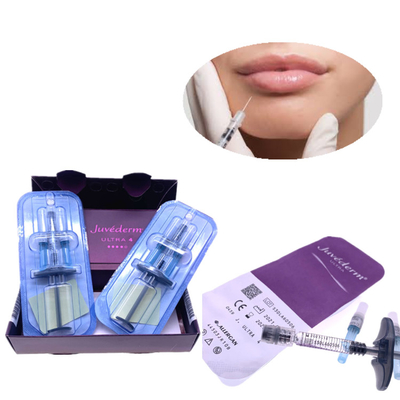 La croix cutanée d'aiguilles de seringue du remplisseur 2x1ml de Juvederm a lié l'injection de lèvre de gel