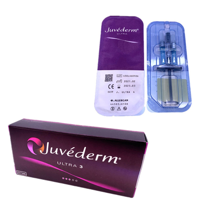 La croix cutanée d'aiguilles de seringue du remplisseur 2x1ml de Juvederm a lié l'injection de lèvre de gel