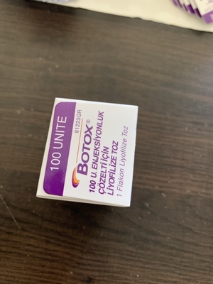Type de toxine d'Allergan  1x100iu Botulium une 1 fiole/boîte