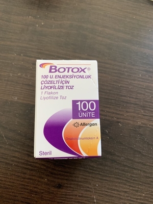 Injection de BTX Allergan  pour des rides de Glabellar