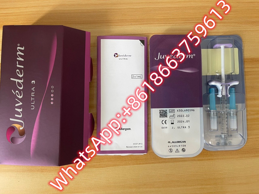 Juvederm ultra 4 injections cutanées d'acide hyaluronique de remplisseur pour des lèvres