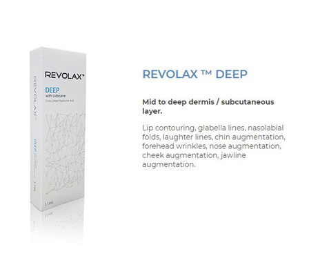 1,1 ml Revolax avec du ce cutané injectable PROFOND de remplisseur de l'AMENDE SUB-Q de piscine découverte ont marqué