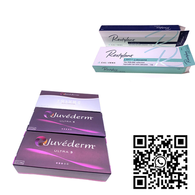 2 ml Juvederm remplisseur cutané d'ultra 4 acides hyaluroniques pour l'amélioration sexy de lèvres