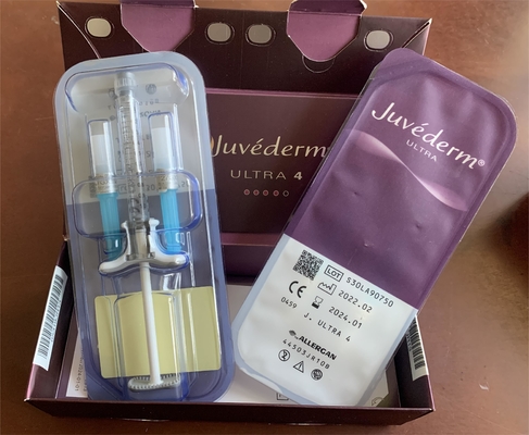 Le remplisseur cutané d'acide hyaluronique de Juvederm avec des lèvres de la piscine découverte Ultra4 2X1ml remodèlent
