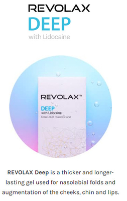 Revolax profond avec des remplisseurs de lèvre d'acide hyaluronique de piscine découverte pour le rajeunissement de peau