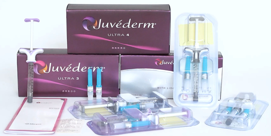 Injection cutanée de remplisseur d'acide hyaluronique de Juvederm pour la joue et le Chin Augmentation