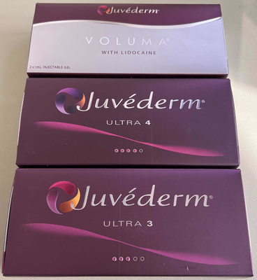 Remplisseur injectable d'acide hyaluronique lié par croix de Juvederm pour des soins de la peau de lèvres