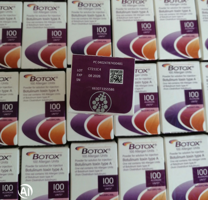 100 Unités Allergan Pour Injection Lift Face Anti Age Muscle mince Masseter Enlever les rides