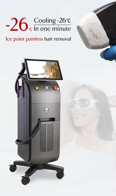 Machine d'épilation laser professionnelle pour le visage et le corps avec fonction de refroidissement de la peau