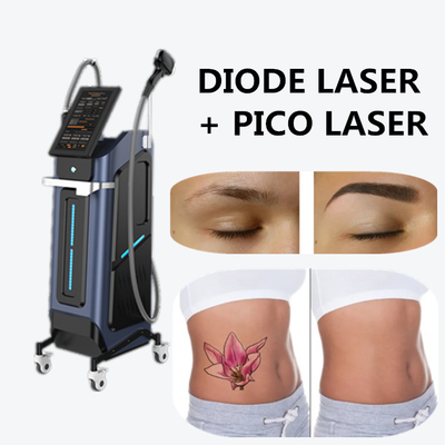 Épilation au laser à diode, rajeunissement de la peau, machine de beauté Pico Laser 2 en 1