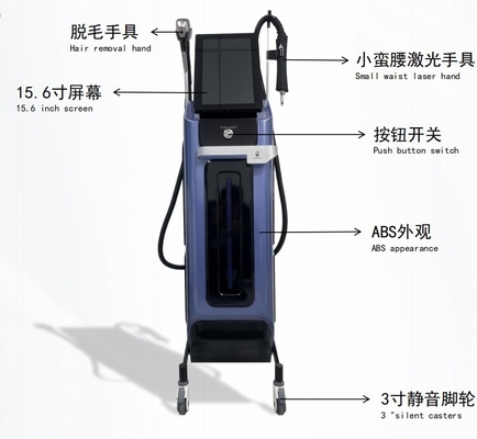 Épilation au laser à diode, rajeunissement de la peau, machine de beauté Pico Laser 2 en 1
