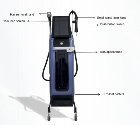 Machine d'épilation au laser de rajeunissement de la peau 810nm Laser Sourcil et équipement d'épilation au laser