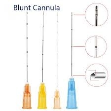 Coréenne beauté aiguille à pointe contondante jetable stérile flexible cannule contondante