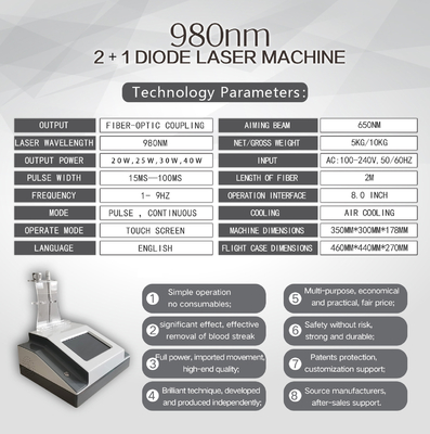 Machine de beauté du visage avec une interface de fonctionnement de 8,0 pouces et une puissance de sortie de 1 à 30 W