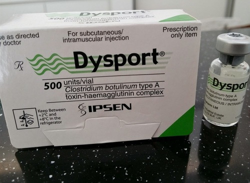 Dysport cosmétique 500 unités Toxine botulique 500 UI Poudre pour injection