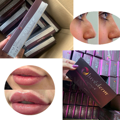 2 seringues*1 ml Remplisseur cutané facial Injection d'acide hyaluronique pour la mâchoire, le nez, les lèvres, les joues et le menton