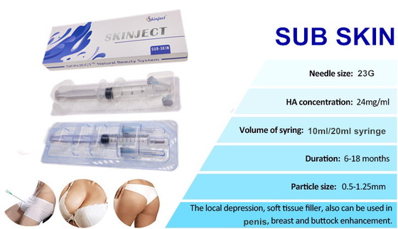 10 ml 20 ml HA Comblement des fesses, produit de comblement dermique pour les fesses et les seins