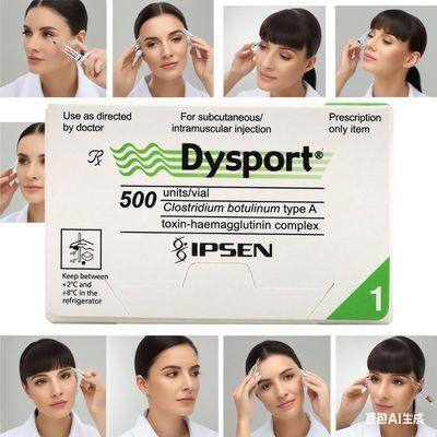 Commandez 500 unités de Dysport Toxina Botulinum pour éliminer les rides du visage
