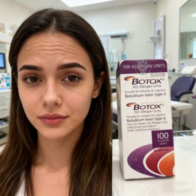 Botox Allergan 100 unités - Effaceur de rides faciales - Cible les ridules - Injections cosmétiques de Botox - Améliore la douceur du visage