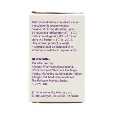 100 i.u. Btx Injections pour salons de beauté et cliniques