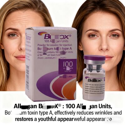 Botox injectable pour éliminer les rides Toxine botulique 100 unités Allergan Botox sur le visage pour les traitements
