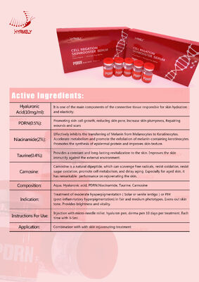 Sérums PDRN blancs 3 ml 5 flacons solution de soin régénératrice favorisant la synthèse du collagène et la guérison de la peau