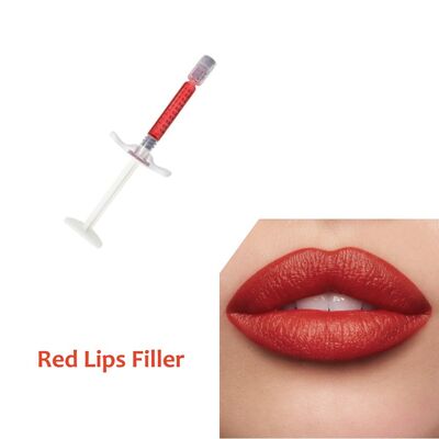 Injection de comblement dermique pour le volume des lèvres rouges pour salons, cliniques et esthéticiennes