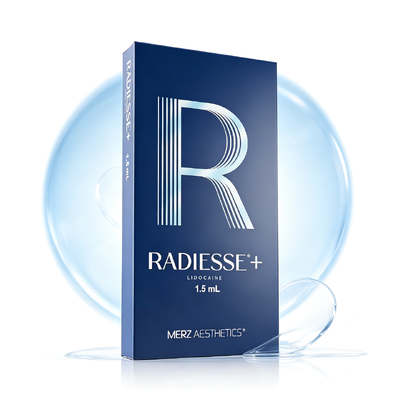 Injection de Radiesse, combleur stimulant le collagène pour le visage, correction immédiate des rides profondes