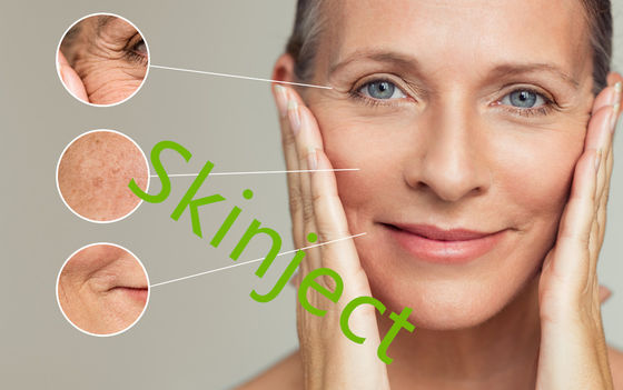 Injections cutanées fines de lèvre de remplisseur de Skinject ha