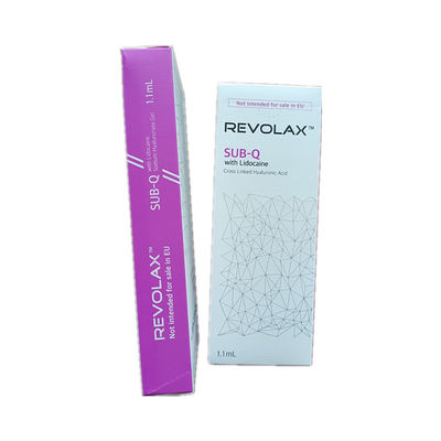 1.1 ml de remplissage de l' HA lié croisé à Revolax SubQ