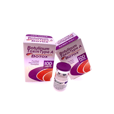 Dactylographiez à une injection d'Allergan de 100 unités la toxine botulinum remplisseur cutané