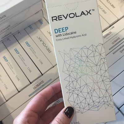 La sous-q croix profonde fine a lié le remplisseur cutané Revolax d'acide hyaluronique