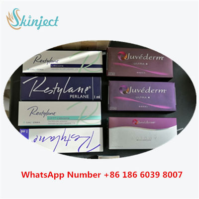 Injection faciale de remplisseur d'acide hyaluronique pour les lignes nasales