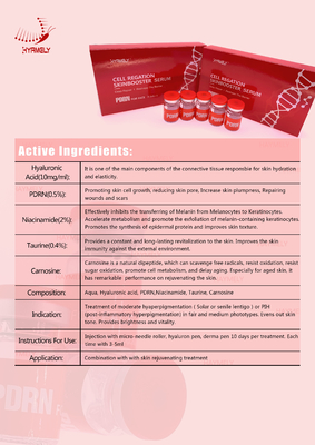 Peau rajeunissant le sérum meso de PDRN Skinbooster pour la régénération de collagène