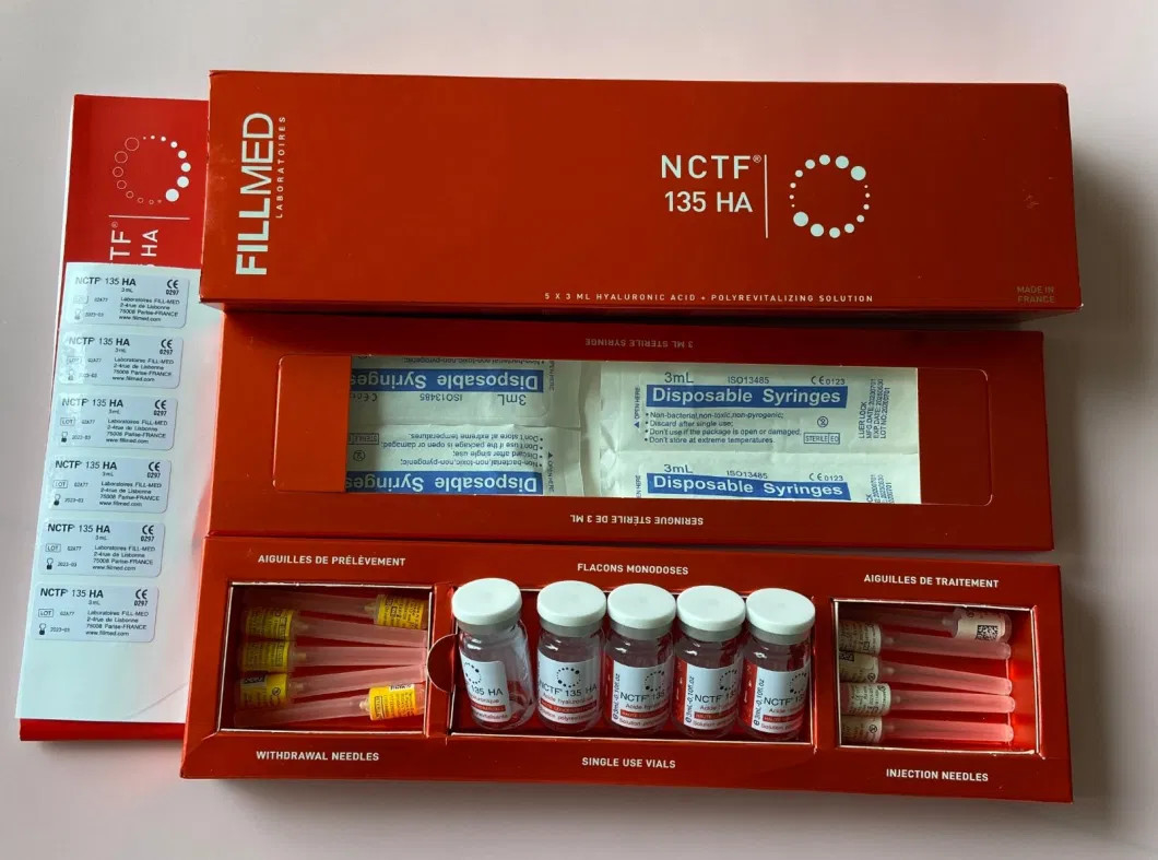 Rempli de Nctf 135ha Mesothérapie Booster Injectable pour la peau pour le renversement de l' âge Energizer Filorga Anti-Aging Enlever les rides