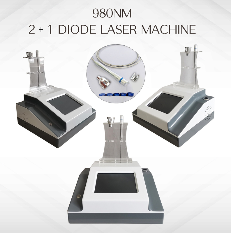 Machine de beauté du visage à diode laser portable 2 In1 980nm pour l' élimination des veines vasculaires du visage