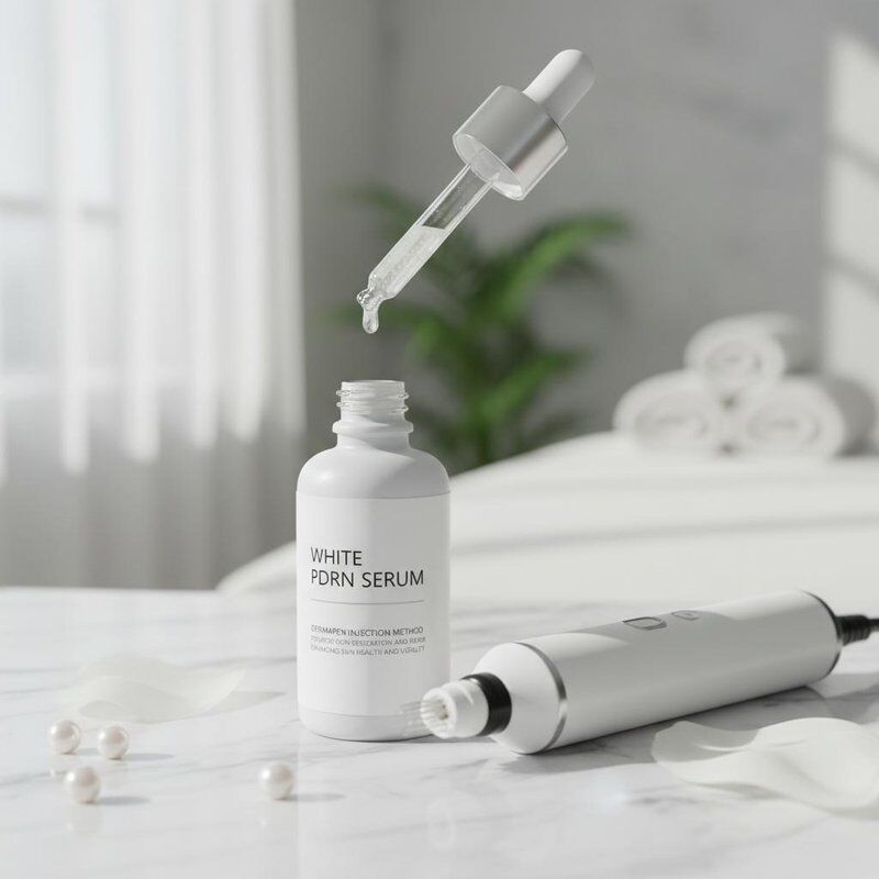 Sérum PDRN blanc méthode d'injection Dermapen favorise la régénération et la réparation de la peau, améliorant la santé et la vitalité de la peau