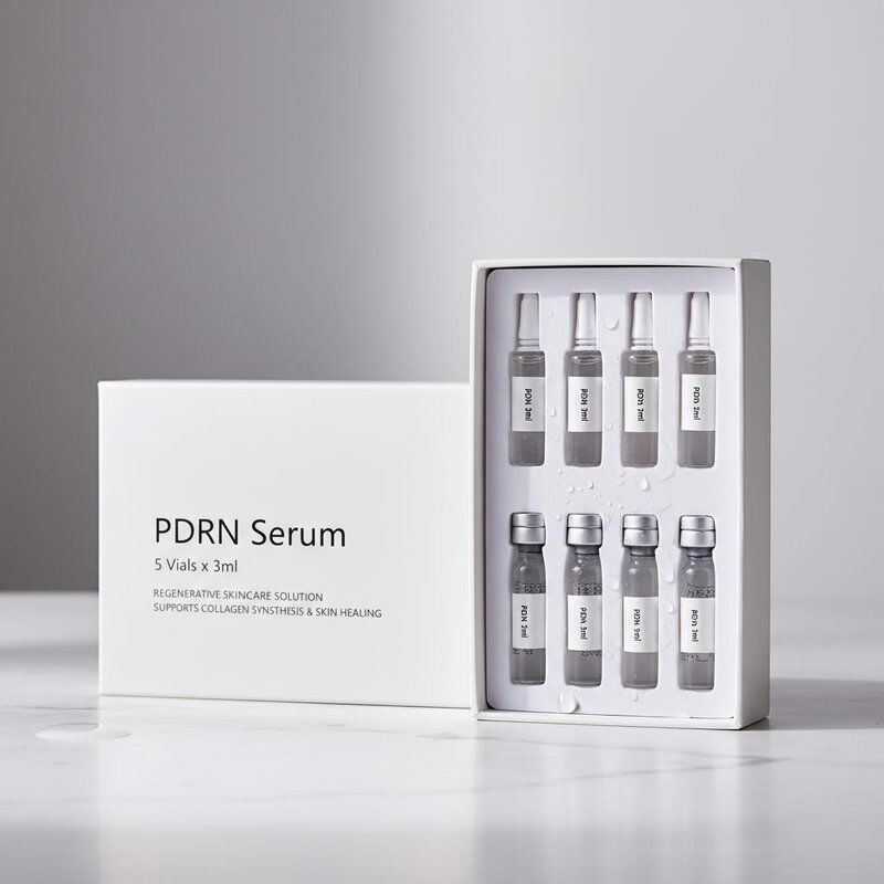 Sérums PDRN blancs 3 ml 5 flacons solution de soin régénératrice favorisant la synthèse du collagène et la guérison de la peau