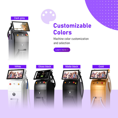 Machine d'épilation laser professionnelle avec technologie de refroidissement de la peau et interface multilingue