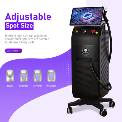 Machine d'épilation au laser avancée pour tous les types de peau Interface multilingue 755 808 940 1064nm Longueur d'onde