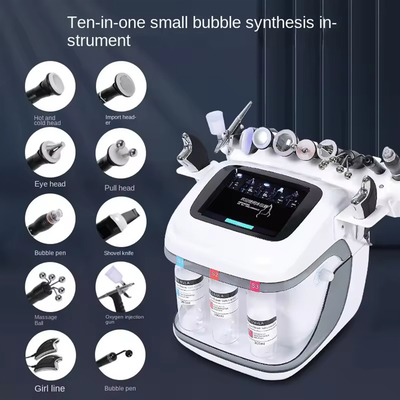 Nouvelle arrivée Perle Noire 10 en 1 Hydra Peeling Machine Microdermabrasion Machine Spa du visage Micro-touch Hydra soins de la peau
