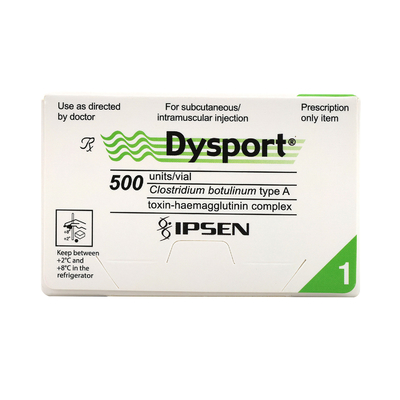Commandez du Botox Dysport 500iu pour réduire les frousses.