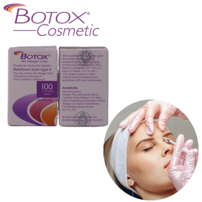 Botox Allergan 100 UI Abbive Botox Clostridium Botulinum Toxin pour éliminer les rides du visage