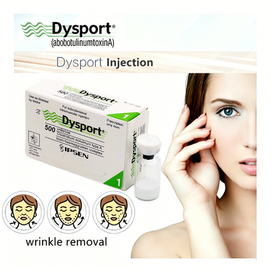 Injection de dysport de qualité médicale Traitement esthétique fiable pour contourner le visage et éliminer les rides Toxine botulique 500 Unité